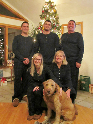 Moran Family by Christmas Tree